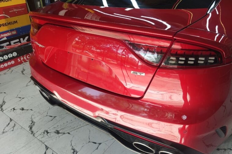 Kia Stinger — полировка кузова и нанесение керамики